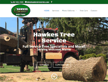 Tablet Screenshot of hawkestreeservice.com